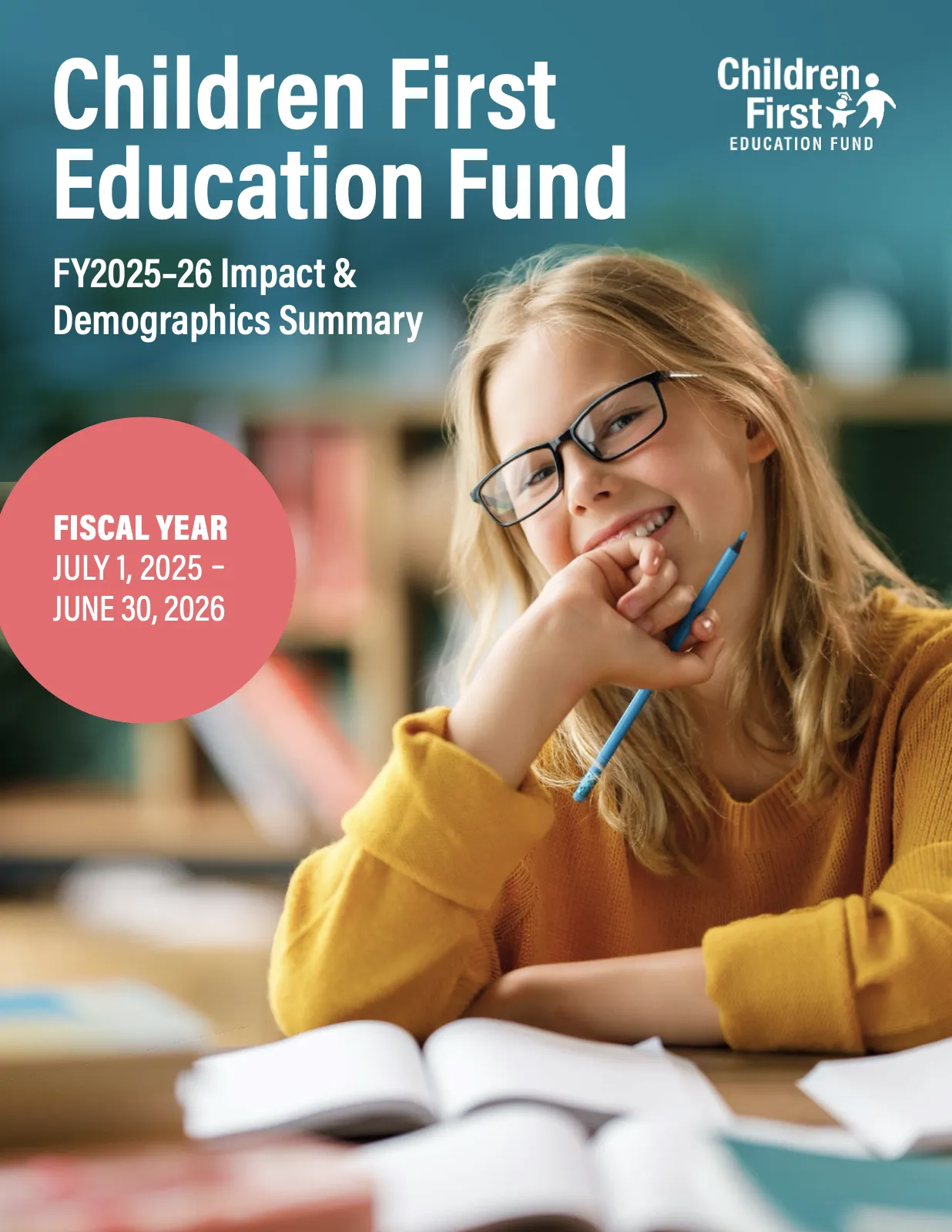 Children First Education Fund FY2025-26 impact report cover