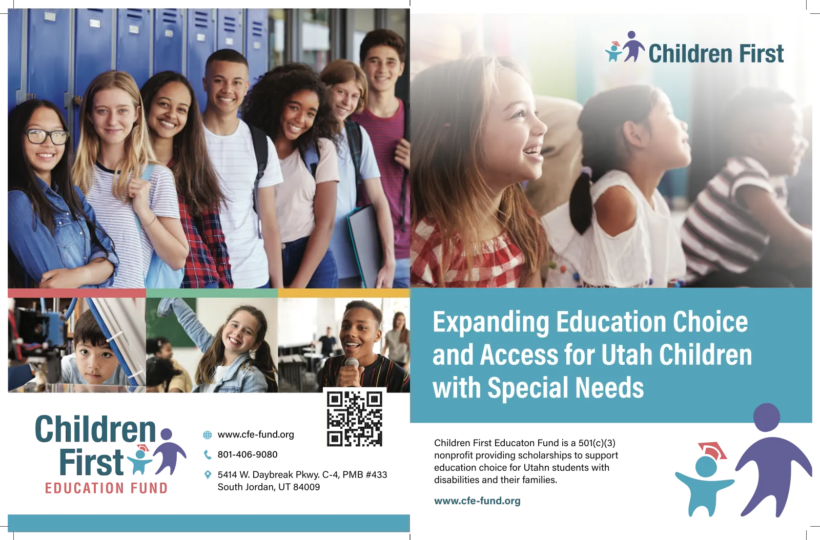 Children First Education Fund brochure cover spread