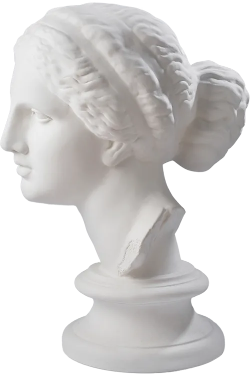 Marble head of Venus
